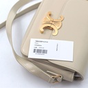 Celine Teen Limestone  Bag Beige  In Shiny Calfskin Limestone