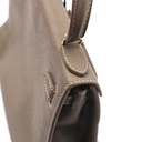 Grey Leather Crossbody Purses Top Handle Small Handbags