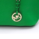 Michael Kors Green Leather Large Jet Set Tote Bag