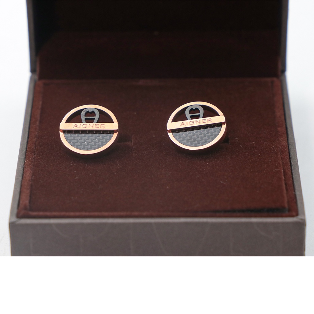 Aigner cufflink Rose Gold Color