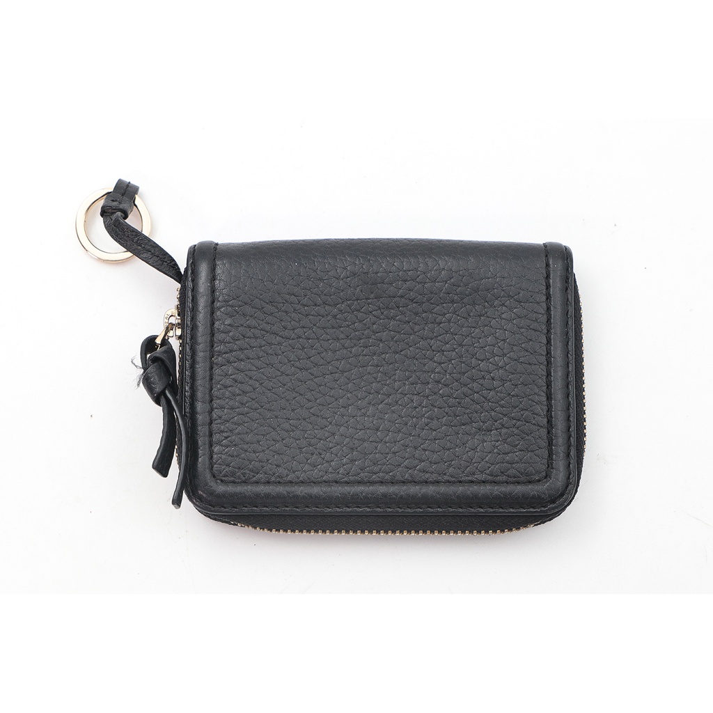 Women Black Wallet With hundle