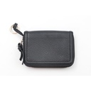 Women Black Wallet With hundle