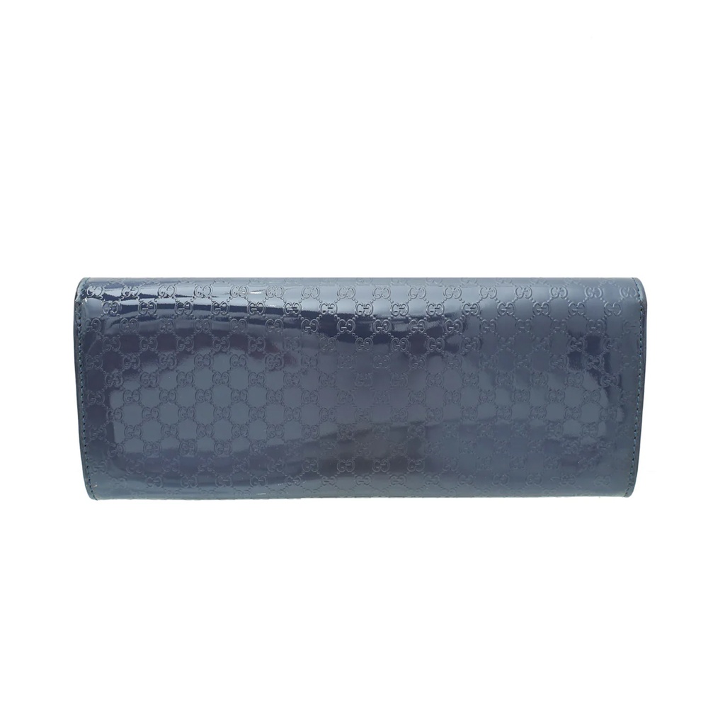 Gucci Blue Violet Microguccissima Broadway Clutch