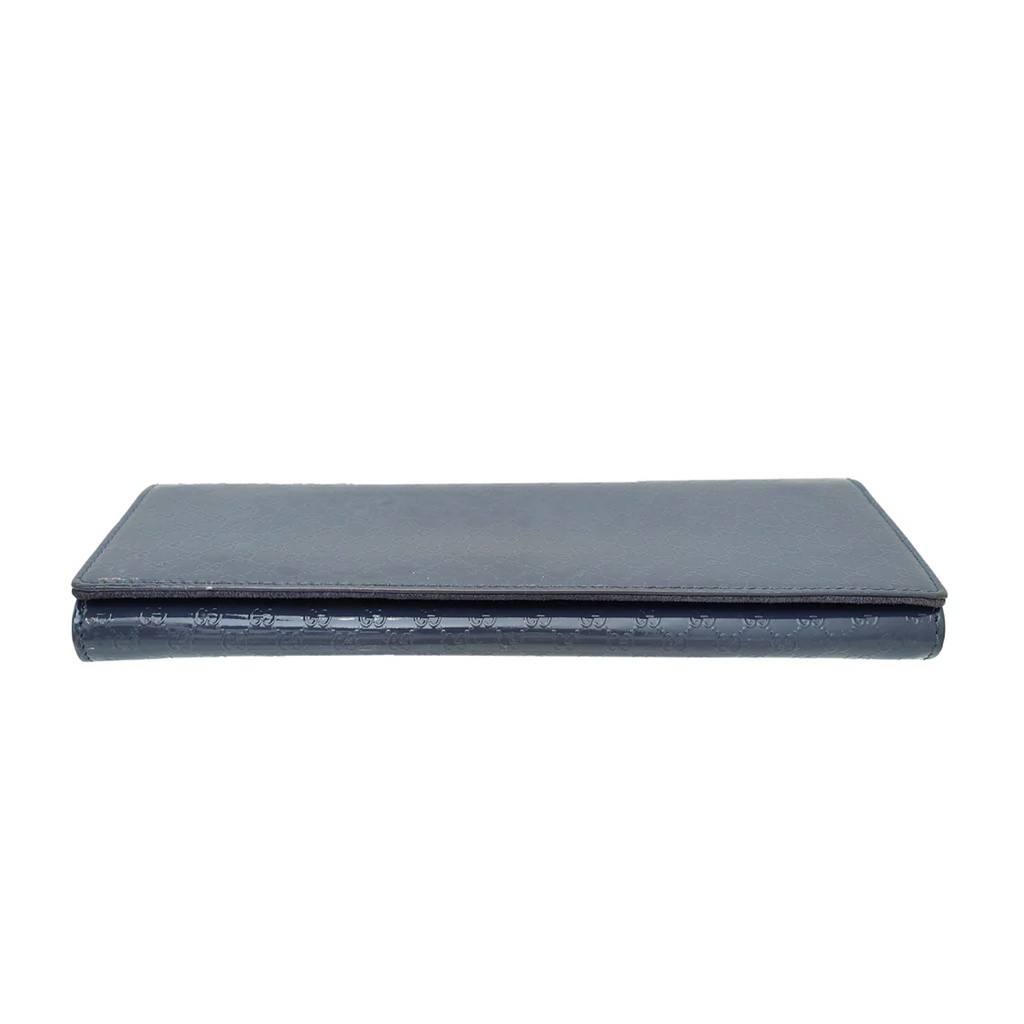 Gucci Blue Violet Microguccissima Broadway Clutch
