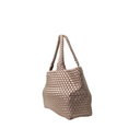 Sunday Monday Pun Pun Fabric Shoulder Bag + Mini Bag - Sand Color