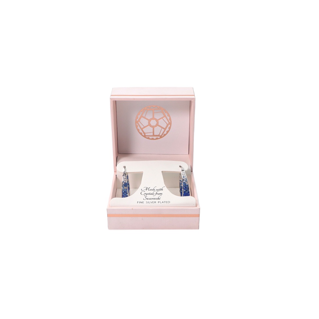 Swarovski Fine Silver Plated Made With Crystals