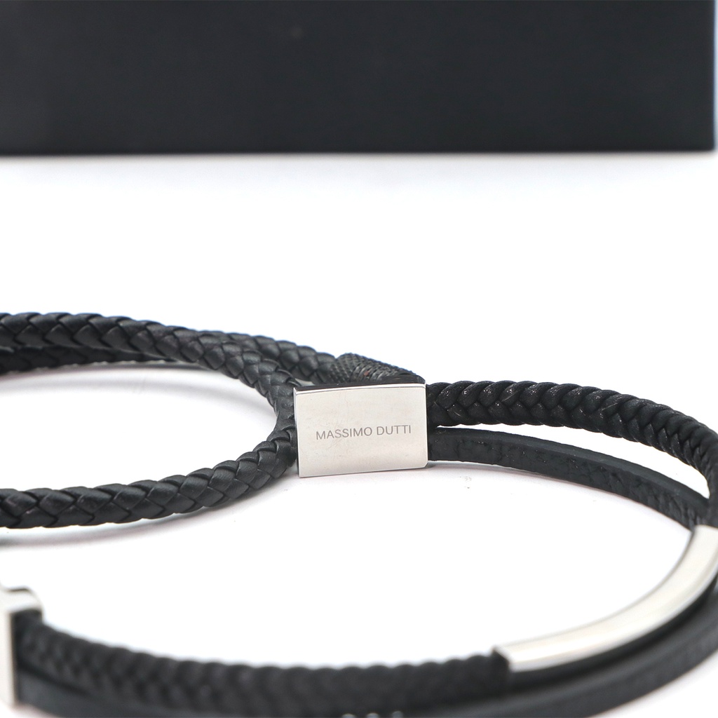 Massimo Dutti necklace And Bracelet - Black