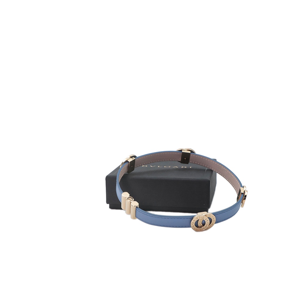 Bvlgari Bracelets Blue detailed Crafted, Calf Leather Crystal Blue