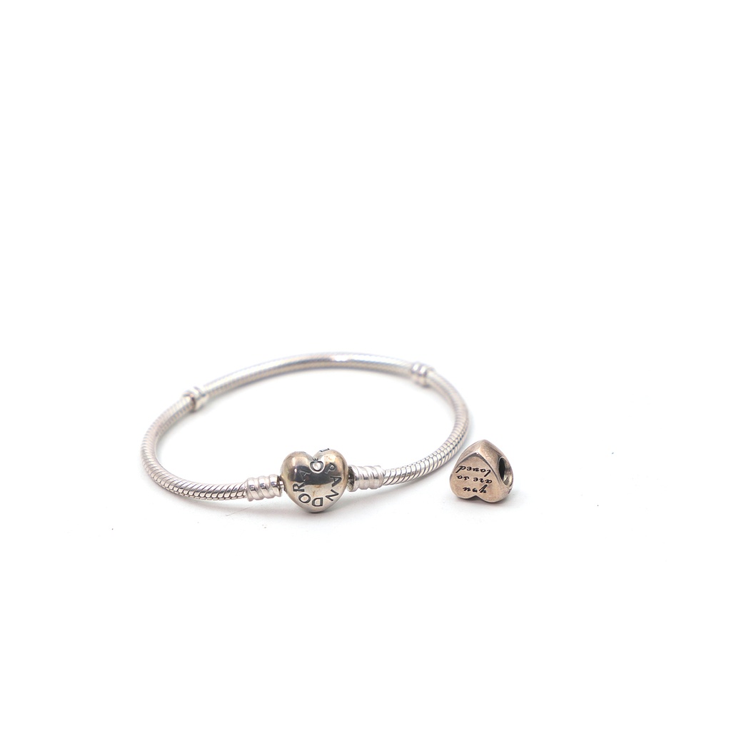 Atlas Jewelry, Grey Double Heart Love Bracelet
