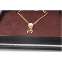 Airgner Crystal Faux Pearl Gold TOne LongPendant Necklace