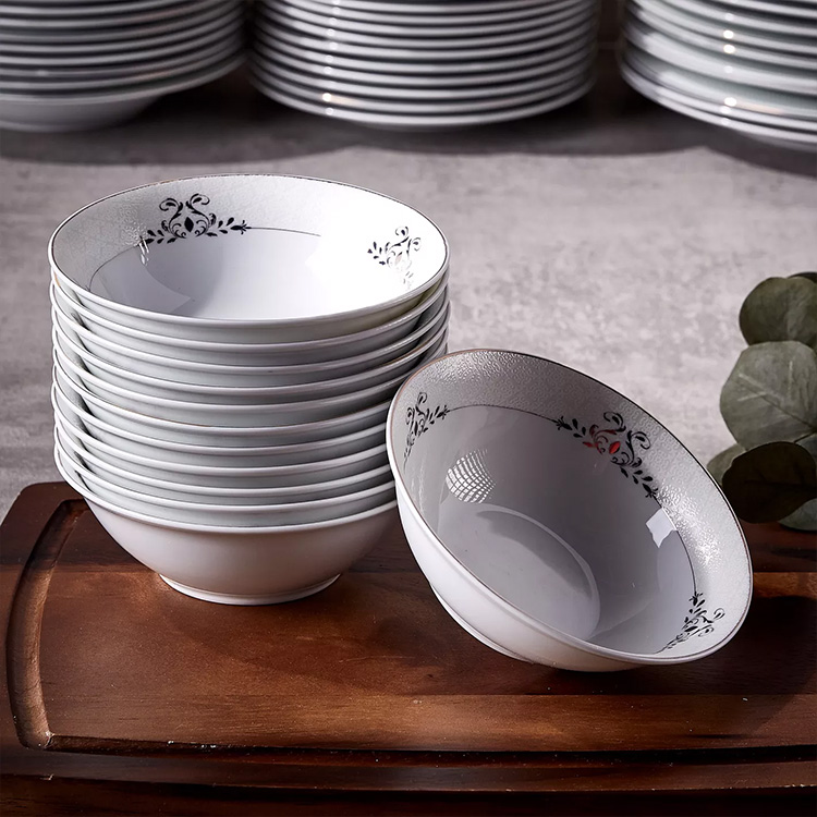 Aurea Printed 95- Piece Dinner Set