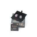 Fifa WorldCup Qatar Cufflinks - Silver Sterling Silver Plated And Lacquered Stainless Steel