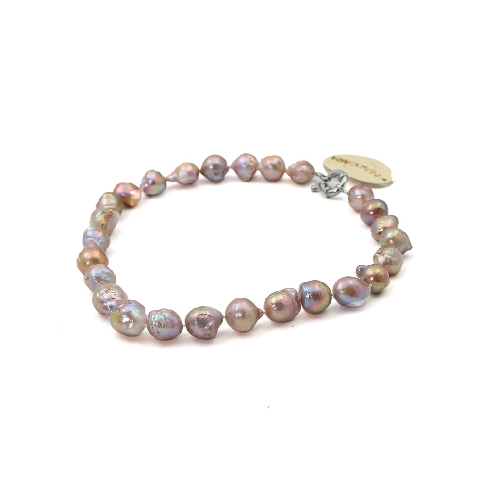 Pink/Purple Baroque Fresh Water Pearl Necklace Stands