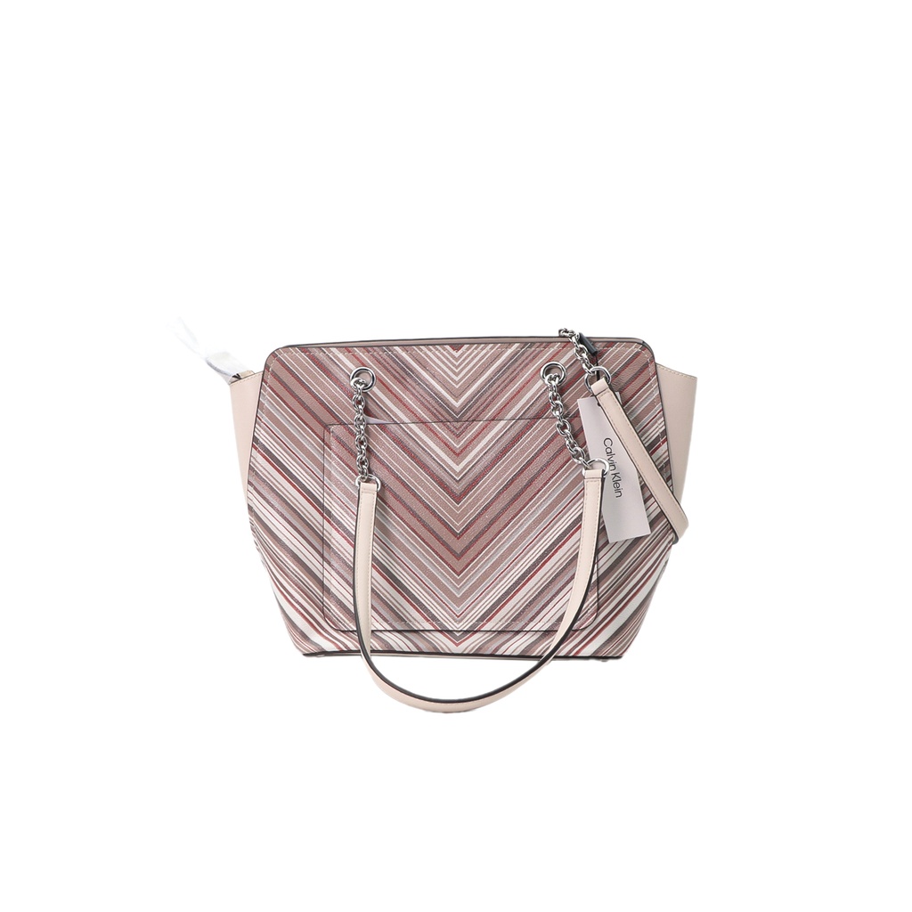 Calvin Klein Hailey Micro Pebble Top Zip Chain Tote
