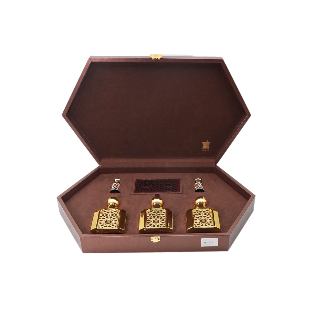 Arabian Oud 5-Piece Luxury Royal Brown Gift Set