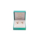 MEME LONDON Pink Drop Earrings 18 K Gold Plated