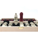 Chess pieces board