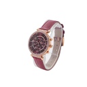 Swarovski Passage Chrono Red Dial leather Strap Watch for Women - 5580345