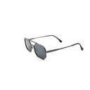 Silver Black Grey Full Rim Geometric Vincent Chase HEROES VC S16557-C1 Polarized Sunglasses - 213280