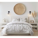 Pottery Barn Ohana Quilt King Cal King Gray Hawaiian 274 x 233 cm