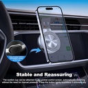 MagSafe Electric Vacuum Magnetic Car Phone Mount (Silver)