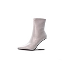 Jeffrey Cambell Ivory Silver Compass Boots size 7