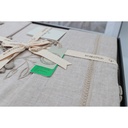 EccoCotton Bej, Duvet Cover  240 * 220 cm,bedsheet: 280 x 280 cm,+ Pillow Case: 50 x 70 cm X2