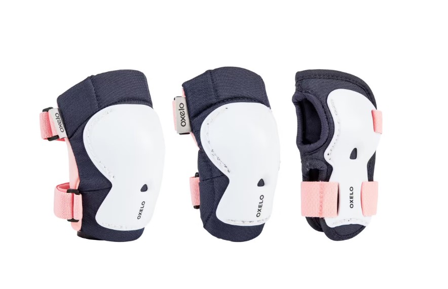 Oxelo Kids' Set  Scooter Skateboard Protectors Play - Bridal Pink  Size - S