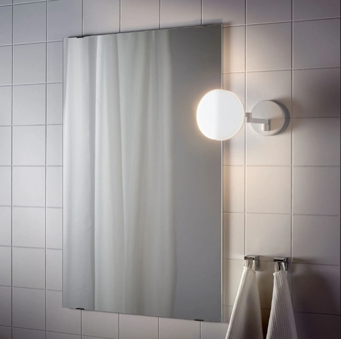 Svallis  wall lamp, white, 15 cm, swivel