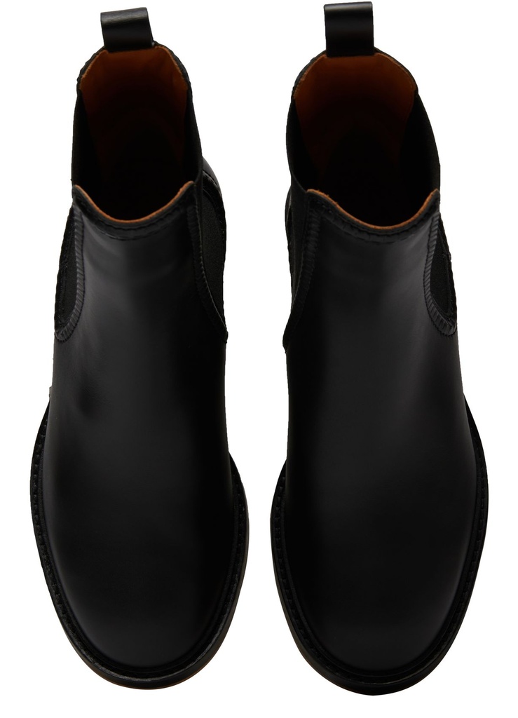 Chloe Mallo leather ankle boots black