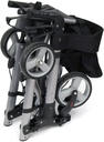 HealthSmart Walker Rollator with Seat and Backrest, Adjustable Handle
