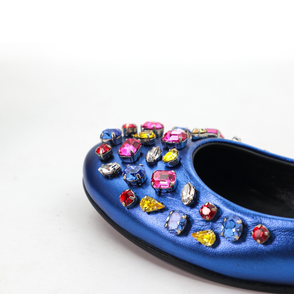 Women's Ballet Flat Gem Shoes Kids   Size EU : 38