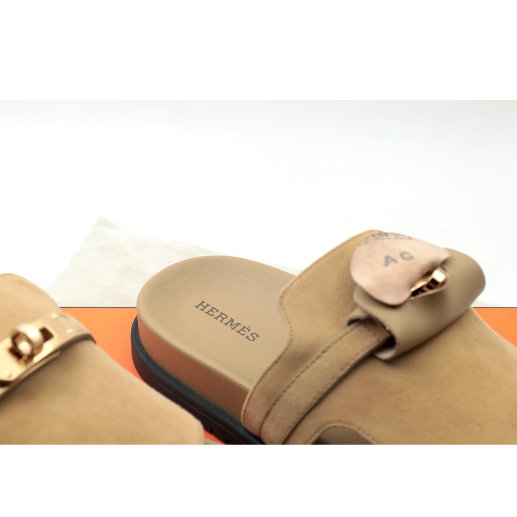 Hermes Sandals RG231071Z, 380 2310 Size Made In Italy