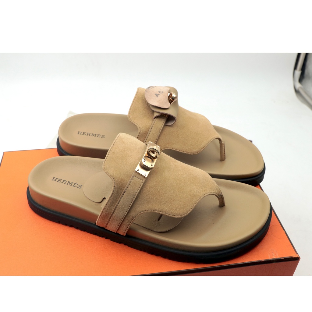 Hermes Sandals RG231071Z, 380 2310 Size Made In Italy