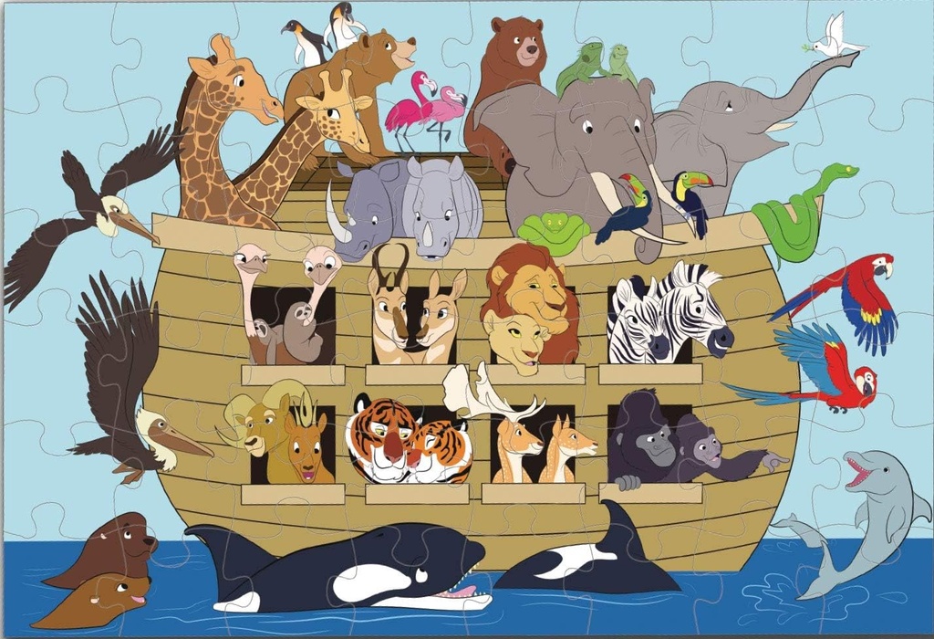 Religious Floor Puzzle for Kids - Noah's Ark - Jumbo Jigsaw Puzzle