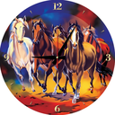 Art Puzzle Yılkı Horses 570 Piece Clock Puzzle