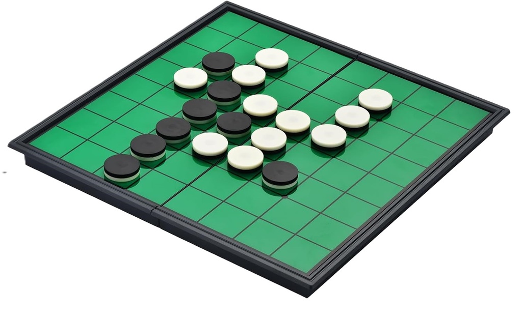 Winstem Magnetic Reversi Board Game Set with Folding Board Classic Travel Games for Kids and Adults