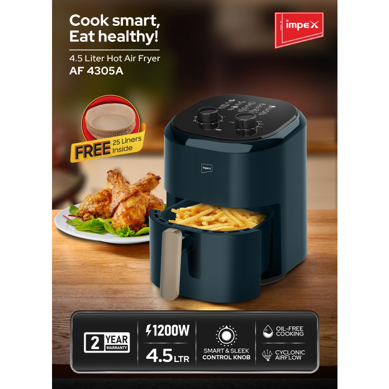 Impex 4.5L Mechanical Air fryer | AF 4305A