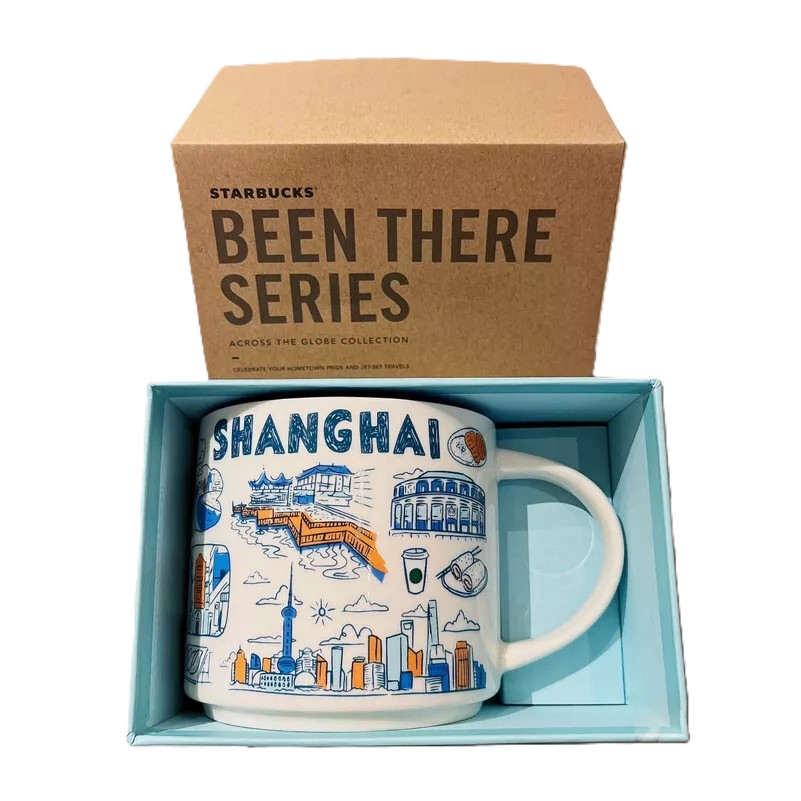 New 2022 Starbucks China Been There Series BTS Shanghai 14oz Coffee Mug With Box