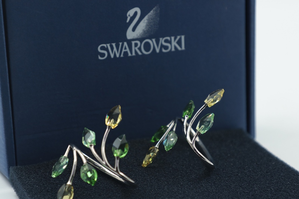 Swarovski Boxed set of 2 Gorgeous Swarovski  Napkin Rings 660732