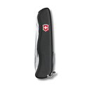 Victorinox Picknicker Swiss Army Knife, Large, Multi Tool, 11 Functions, Locking Blade, Black