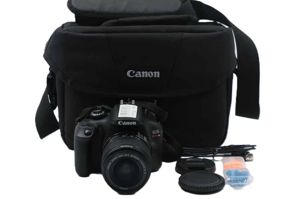 Canon EOS Rebel T6 Digital SLR Camera Kit with EF-S 18-55mm f/3.5-5.6  Lens (Black) (without charger)