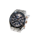 Police 15995J, Dual ,Time Stainless Steel