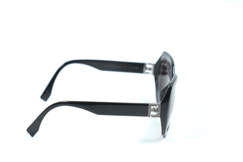 Fendi Sunglasses FF0047/F/S Shiny Black . Lens With :59, Bridge Width:16