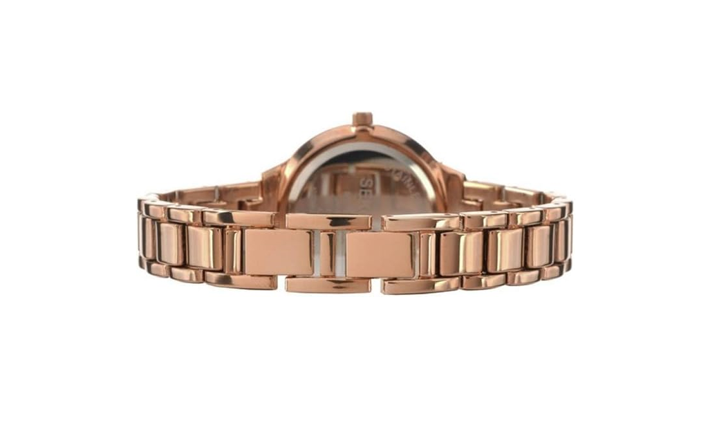 Sekonda Editions Stone Set Dial Rose Gold Bracelet Ladies Fashion Watch 2120 ** Battery Drained **