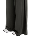 Pleated wide-leg Soft Touch trousers **  Color :  Dark lead grey Size : M **