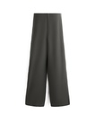 Pleated wide-leg Soft Touch trousers **  Color :  Dark lead grey Size : M **