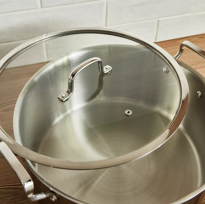 Argent Tripro Tri-Ply Stainless Steel Induction Base Casserole - 32 cm  11 .5L