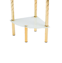 3-Tier Corner Glass Shelf