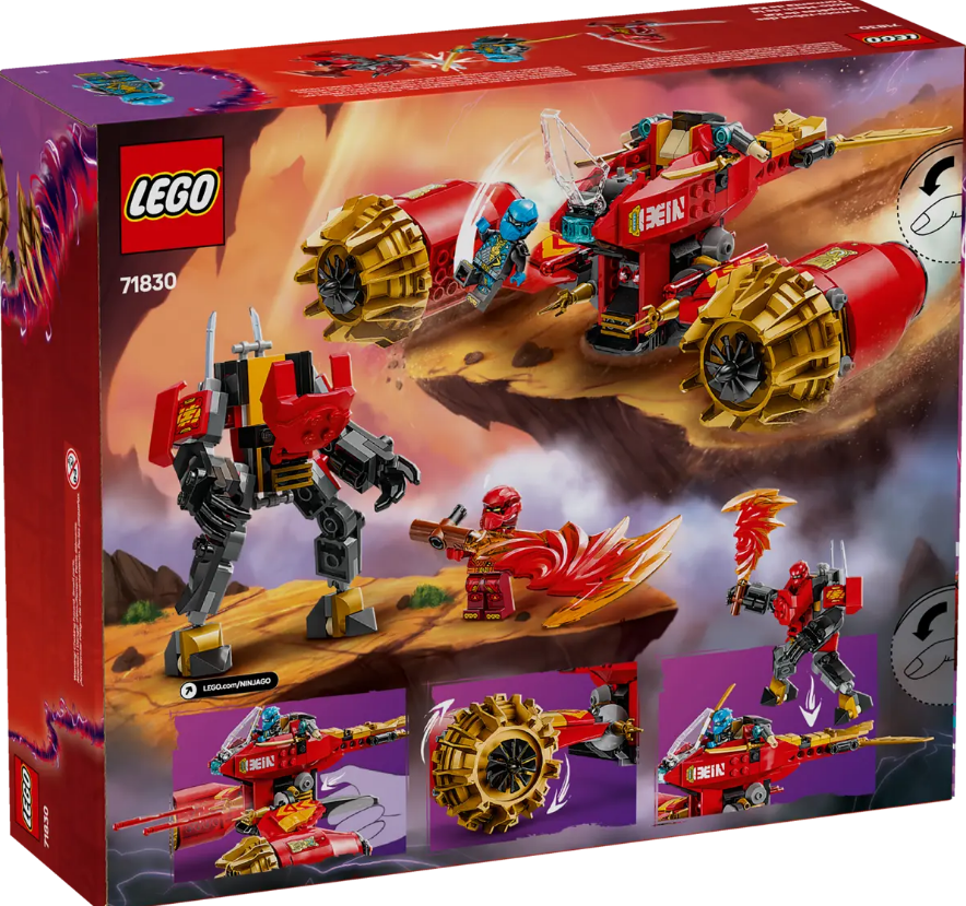 Lego Ninjago Kai's Mech Storm Rider Action Figure - Pretend Play Building Toy